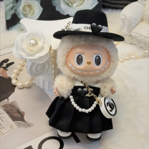 output (3) Hepburn-style Chanel dress for labubu