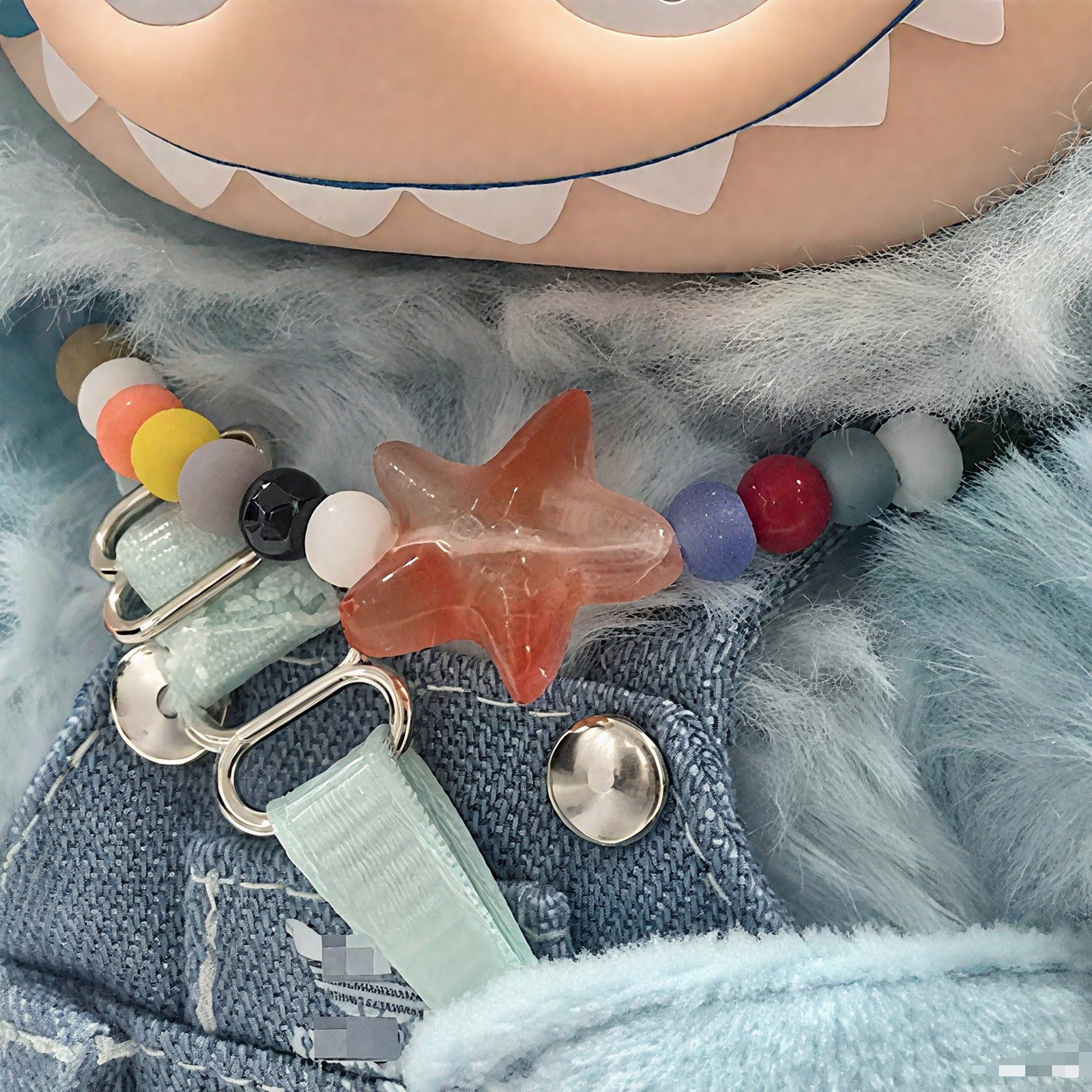 Cute Ugly Fish Overalls Set for labubu - Image 2