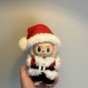 output (89) Cute Santa Claus Costume for labubu