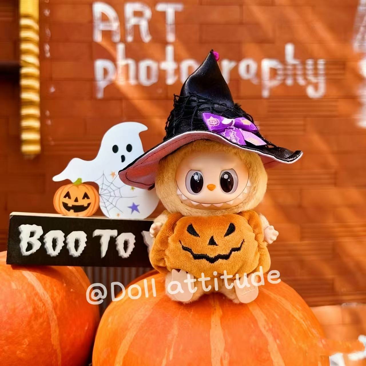 Halloween pumpkin set for labubu - Image 3