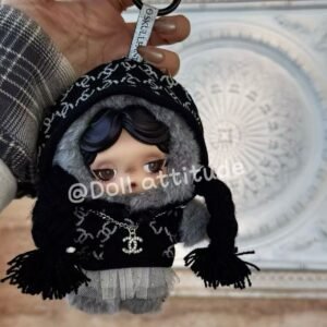 LV/Chanel sweatshirts are suitable for Labubu, Skullpanda, and Crybaby.